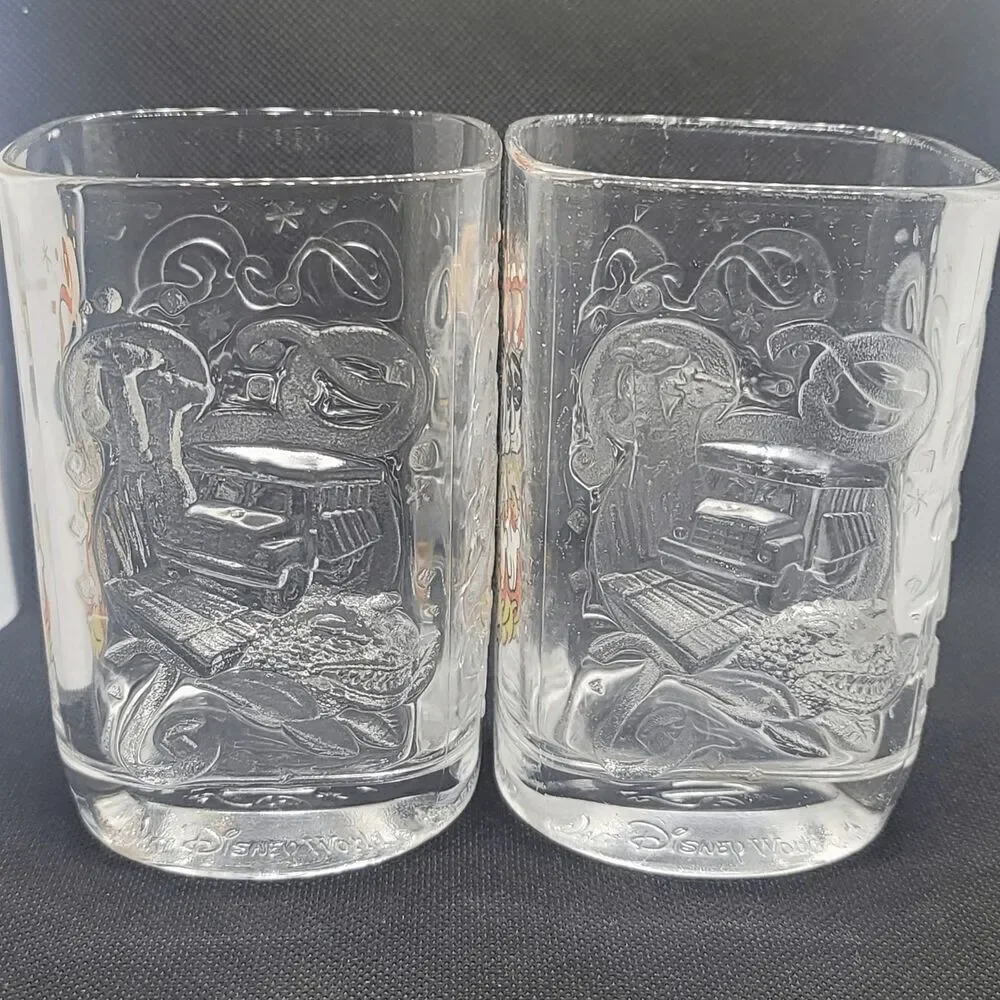 Animal Kingdom Mickey McDonalds Walt Disney World 2000 Celebration 2 Glass Cups